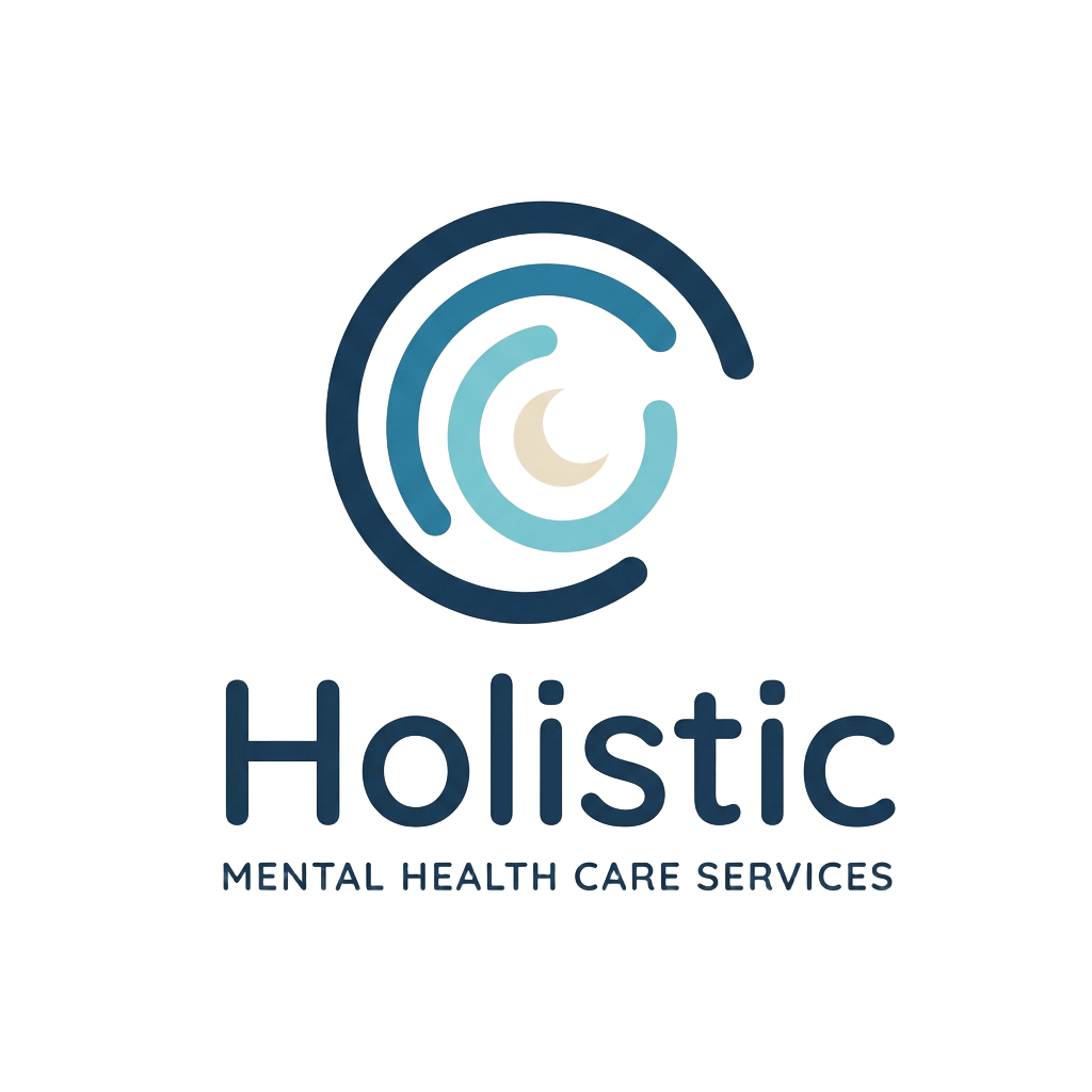 Holistic Mental Health Care Services logo — open nested arcs representing listening and breath